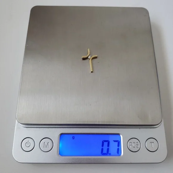 10K Yellow Gold Cross Pendant - Picture 6 of 6